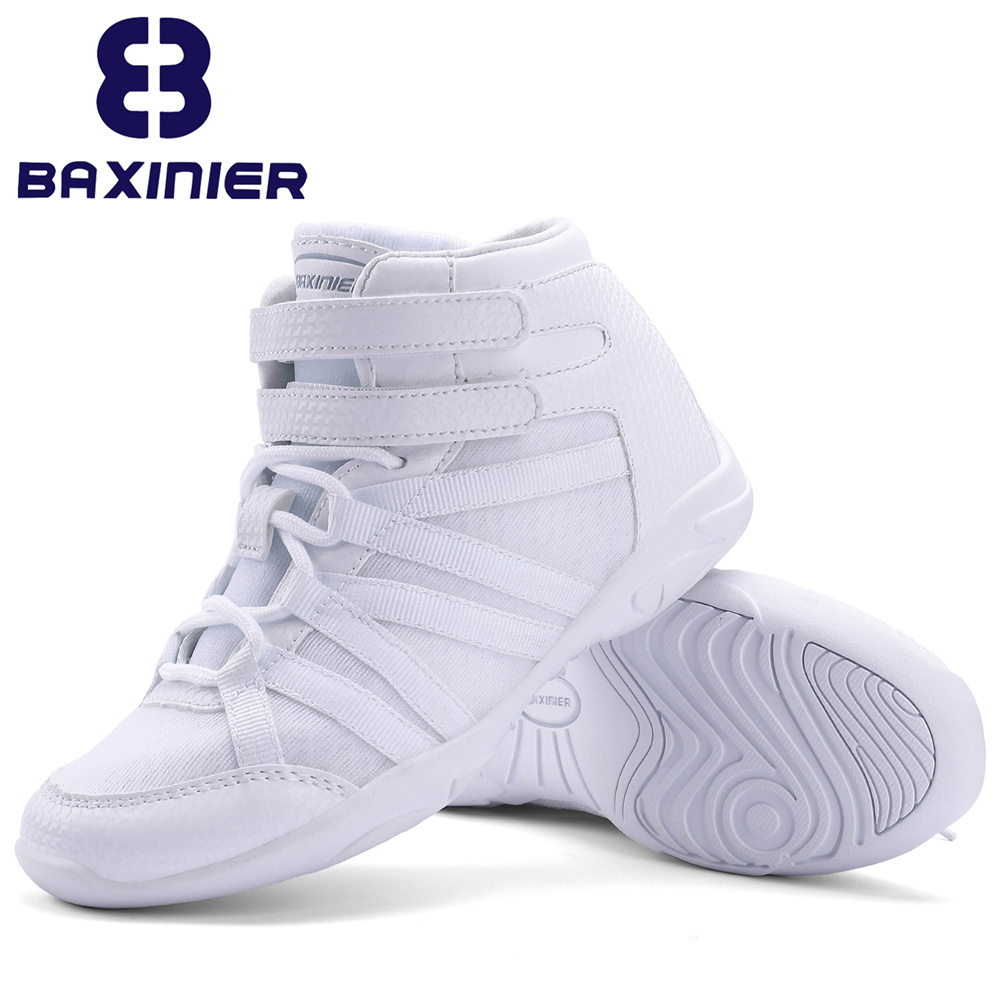 Badminton Shoes - BAXINIER Girls White High Top 치어
