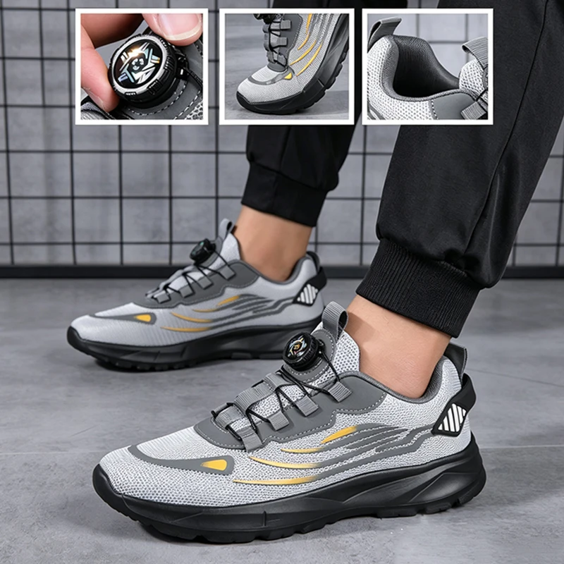 Badminton Shoes - 통기성 메쉬 남성 신발 트렌디한 경량