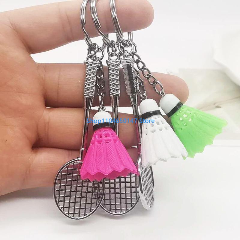 스포츠 애호가 배드민턴 배트 귀여운 두 조각 키 체인  - Badminton Lovers 리뷰 및 가격