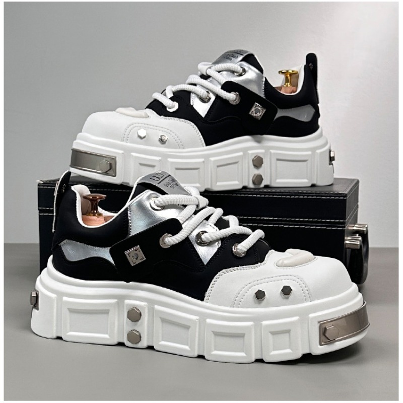 남성 신발 가을 겨울 캐주얼 스케이트보드 가죽 스니커즈 - Badminton Shoes 리뷰 및 가격