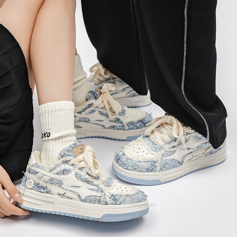 남성용 여성 신발 테니스 레트로 Y2K 스타 스케이트  - Badminton Shoes 리뷰 및 가격