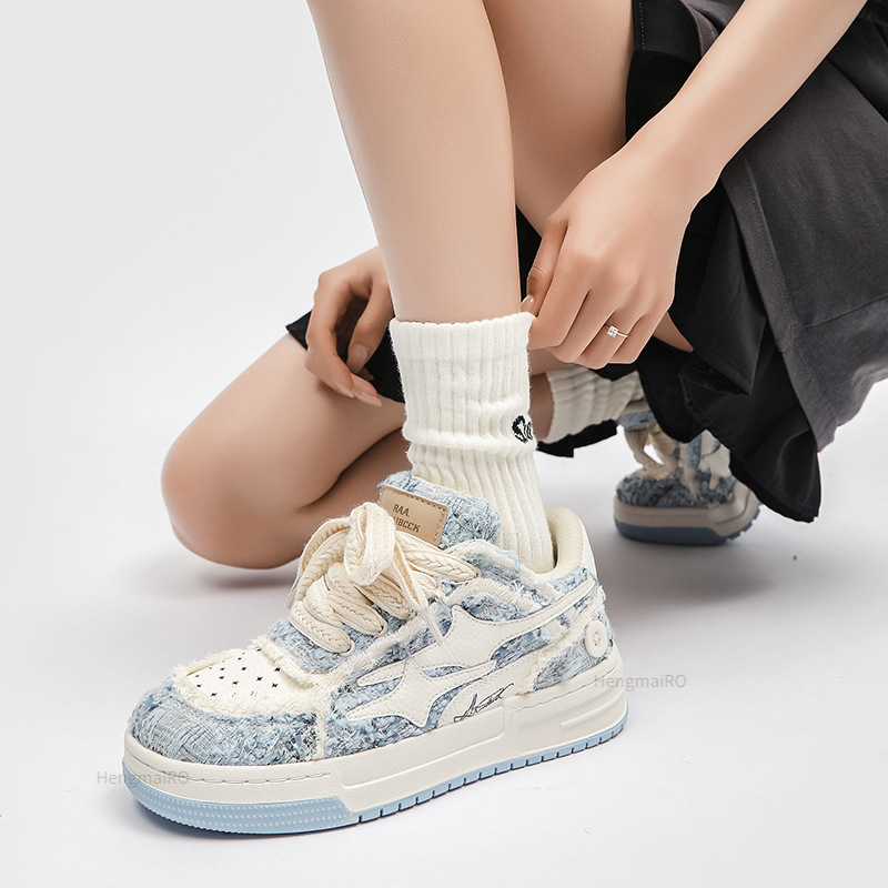 남성용 여성 신발 테니스 레트로 Y2K 스타 스케이트  - Badminton Shoes 리뷰 및 가격