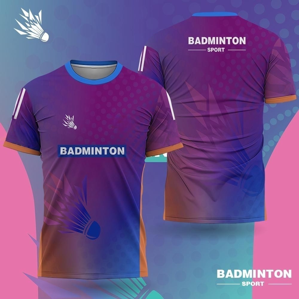 남성 배드민턴 의류 그라데이션 3D 프린트 배드민턴 티 - Badminton Lovers 리뷰 및 가격