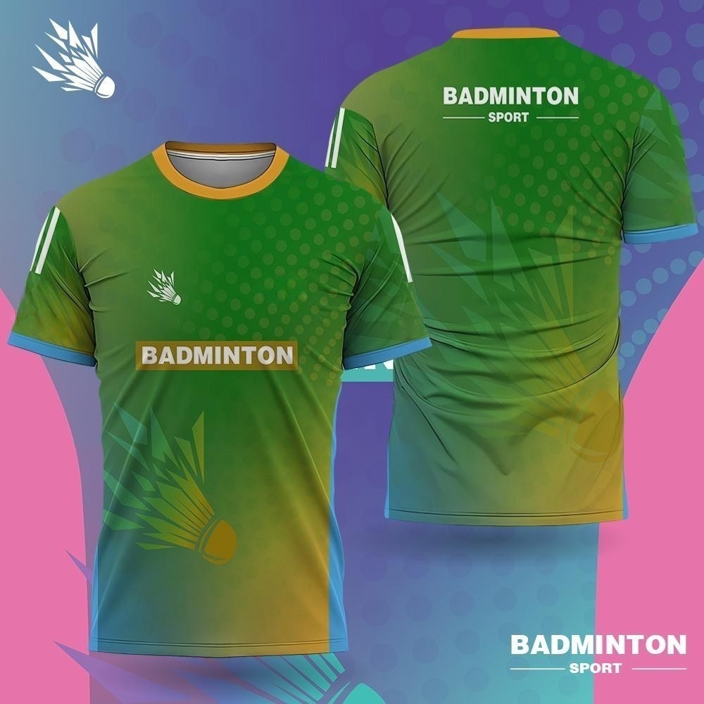 남성 배드민턴 의류 그라데이션 3D 프린트 배드민턴 티 - Badminton Lovers 리뷰 및 가격