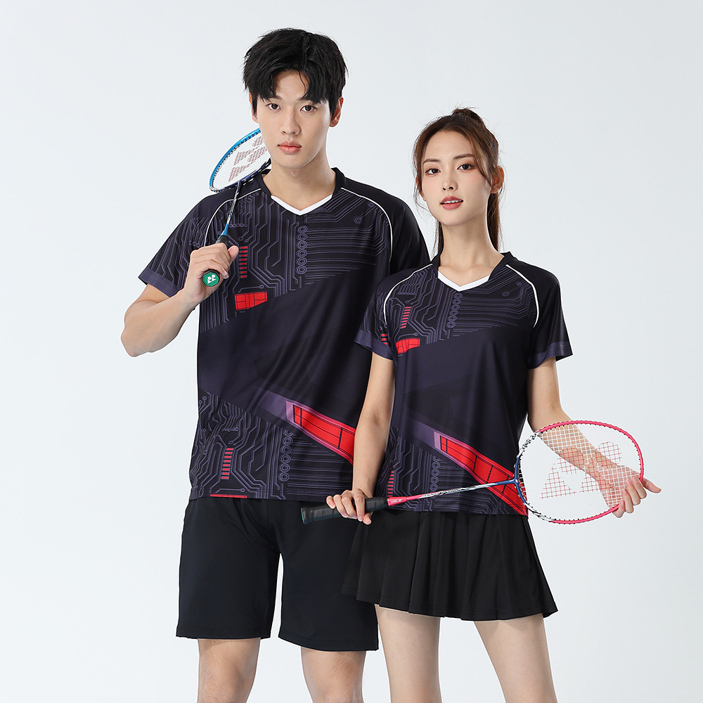 여성 투피스 배드민턴 세트 탁구 셔츠 통기성 남성 테니 - Badminton Outfit 리뷰 및 가격