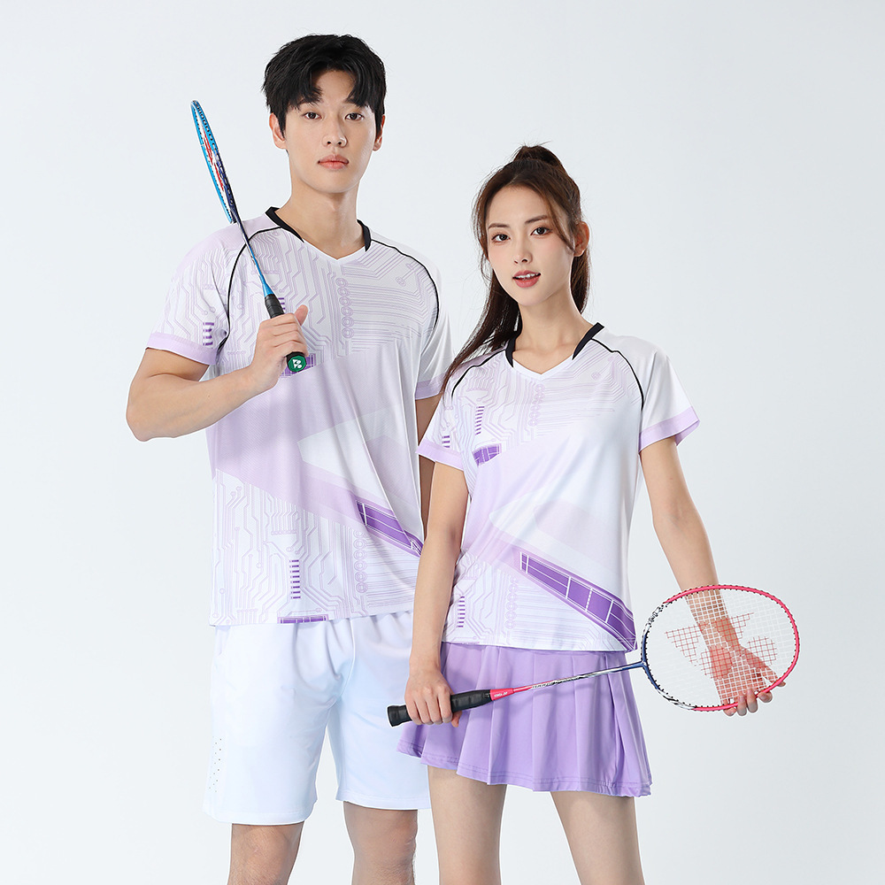 여성 투피스 배드민턴 세트 탁구 셔츠 통기성 남성 테니 - Badminton Outfit 리뷰 및 가격