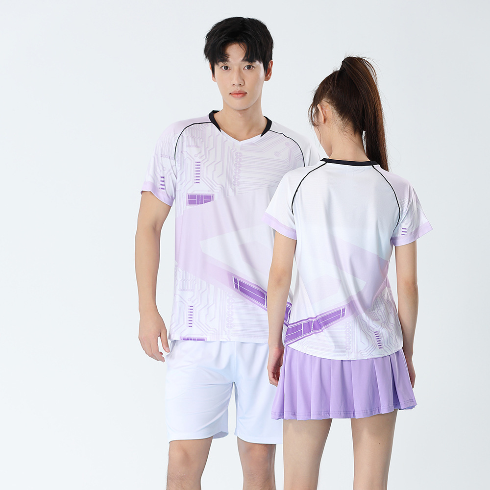 여성 투피스 배드민턴 세트 탁구 셔츠 통기성 남성 테니 - Badminton Outfit 리뷰 및 가격